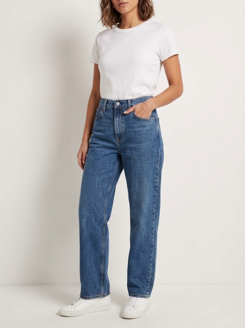 Abercrombie & Fitch Mid Rise Loose 28 Extra Short Jeans
